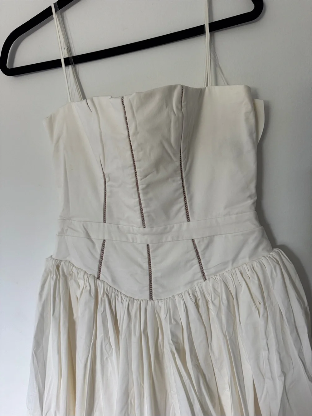 House of CB YSABELLA White Cotton Maxi Sundress, Size Medium, $299 - Picture 13 of 15